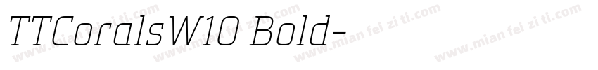 TTCoralsW10 Bold字体转换
